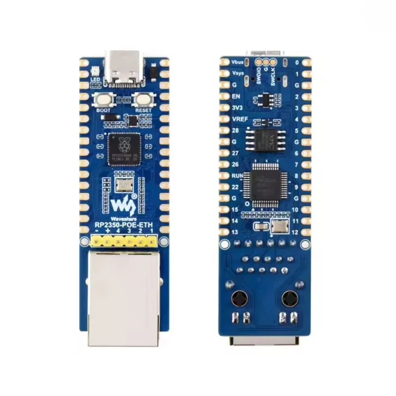 RP2350-POE-ETH Development Board, Dual-Core Dual-Architecture, W6300 Ethernet Controller, Supports PoE Expansion