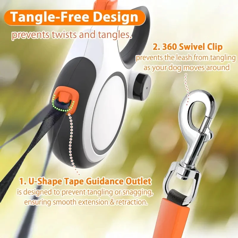 5m 8m 50kg New Automatic Retractable Dog Leash, Explosion-Proof Dog Leash, Medium And Large Pet Leash.
