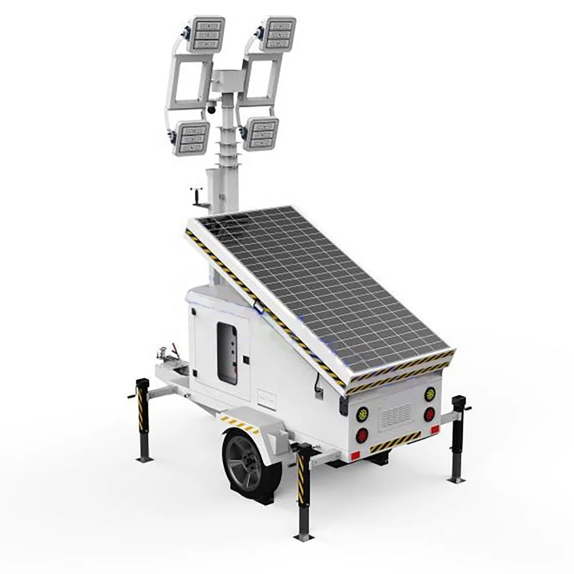 3*460W On-Grid Solar System Monocrystalline Silicon Panel MPPT Controller for RV Camping Night Lighting Powered Trailer Light