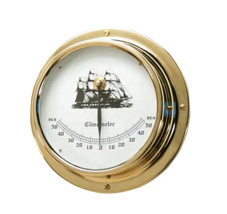 Clinometer IMPA370241 Marine inclinometer วัสดุทองแดง inclinometer ระดับ