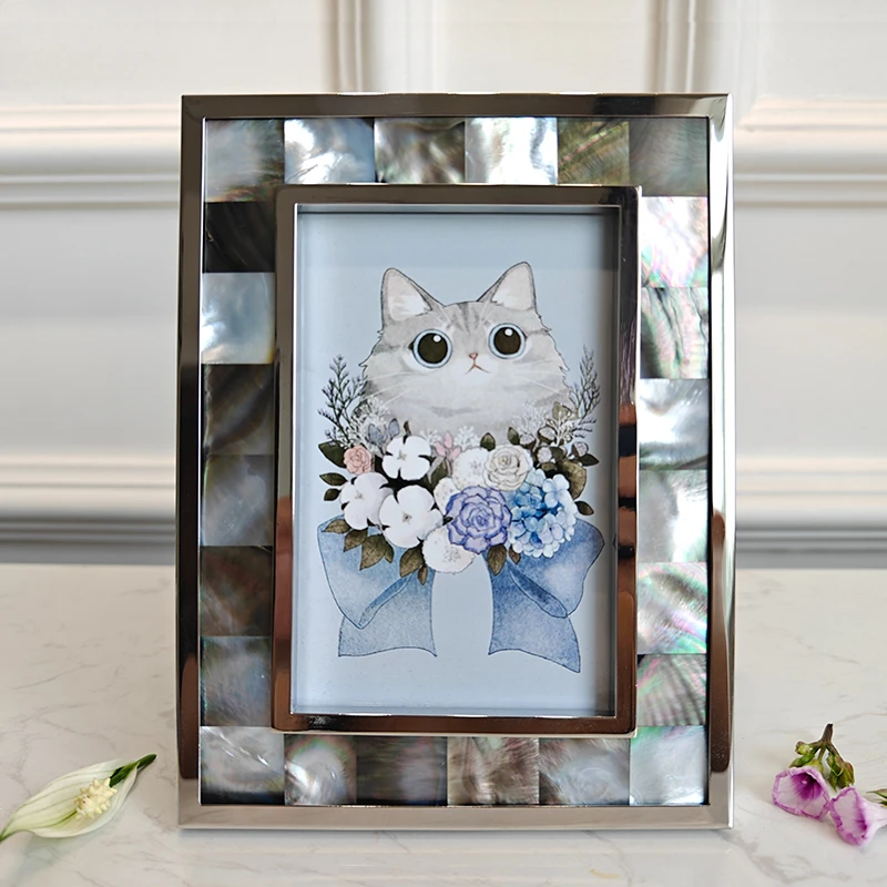 6-Inch high-end photo frame to set the table for wedding photos, photo frame with washing photo, library, former residence of ce