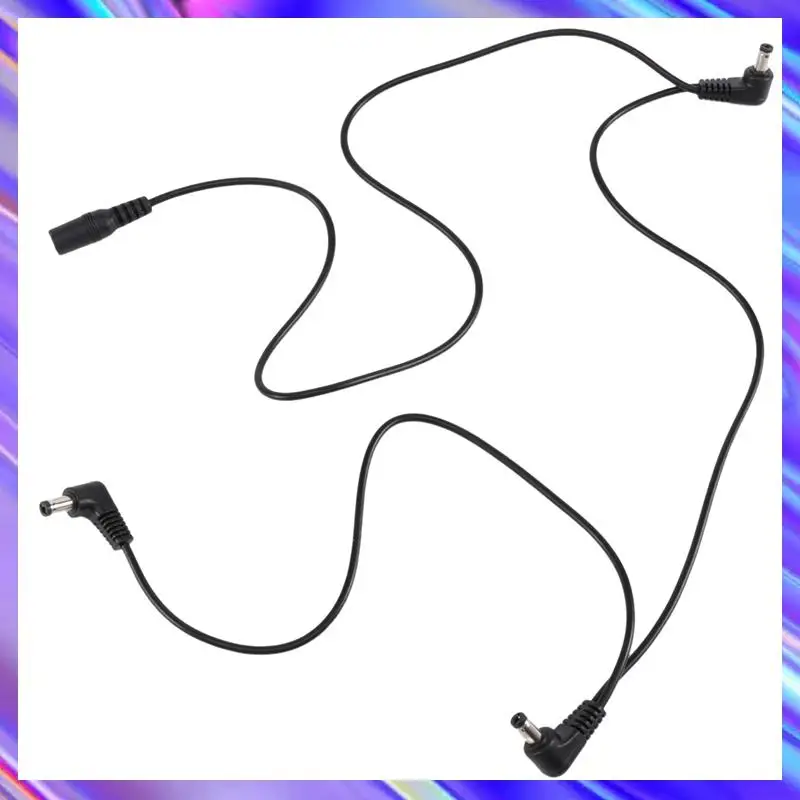 Quality Vitoos 3 Ways Electrode Daisy Chain Harness Cable Copper Wire For Guitar Effects Power Supply Adapter Splitter Black