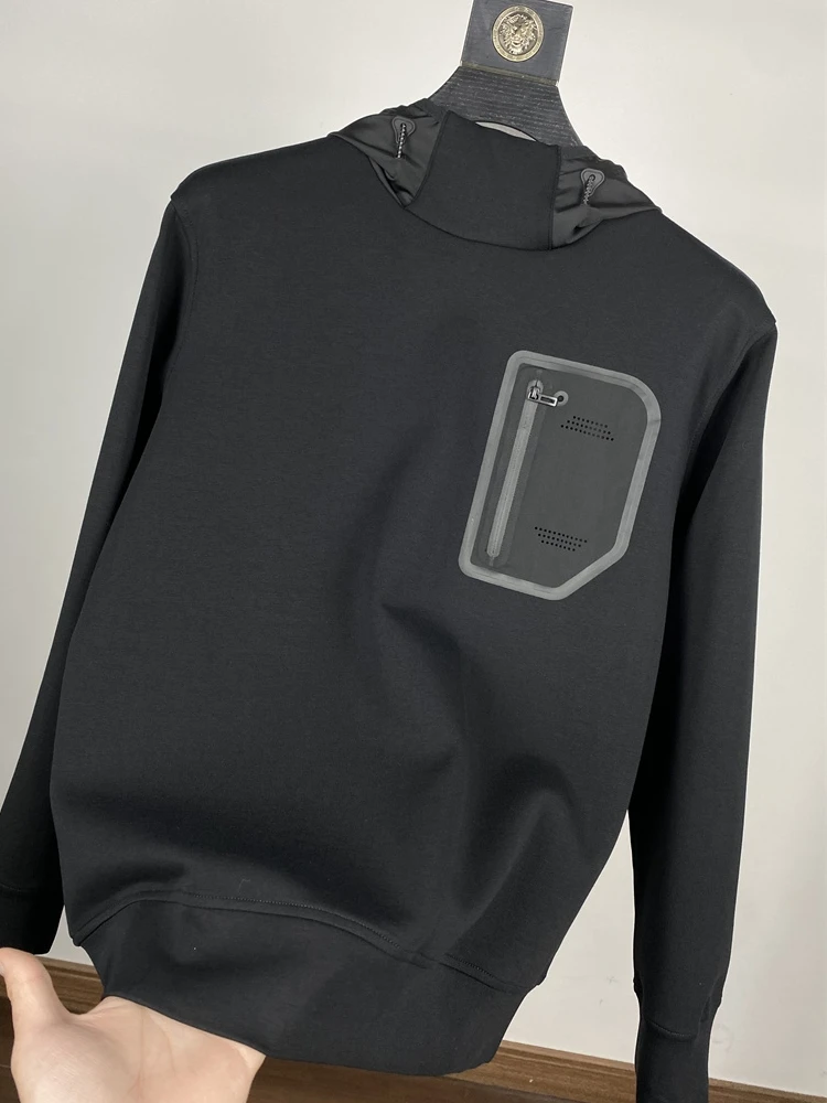 

Luxury Men's Hoodie Casual Faion Spring Autumn Cotton Polyester Blend Comfortable Fit Basic Sle Color Design