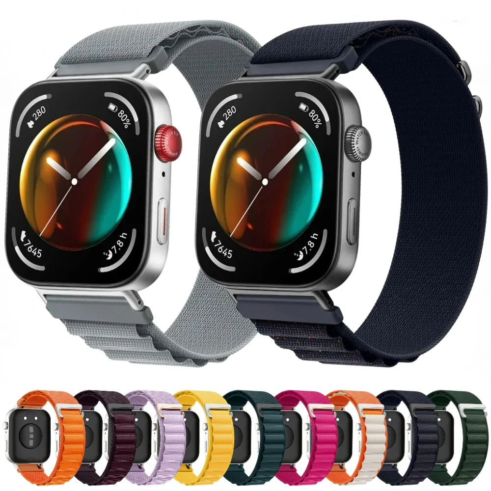 Alpin Loop Band für Huawei Uhr fit 3 Nylon Armband atmungsaktives Armband Correa für Huawei Uhr fit 3 Armband Zubehör