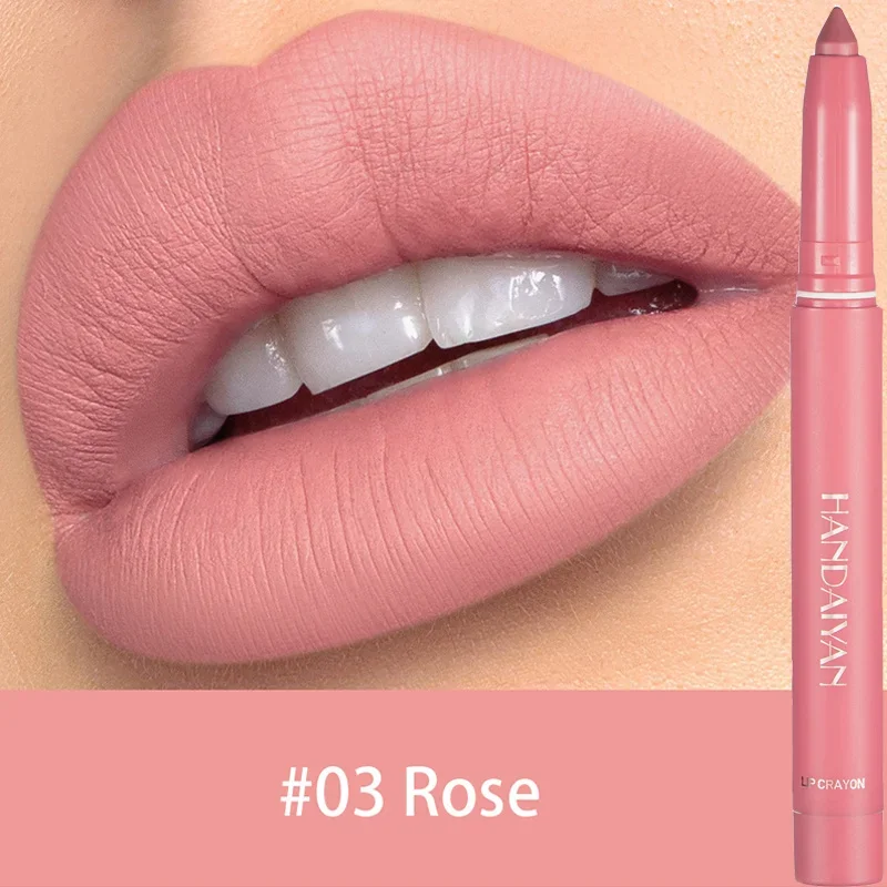 Matte Lipliner Bleistift Make-Up 6 Farben Wasserdicht Anhaltende Sexy Nude Rot Braun Samt Pigmente Lippenstift Lippen Contouring Kosmetik