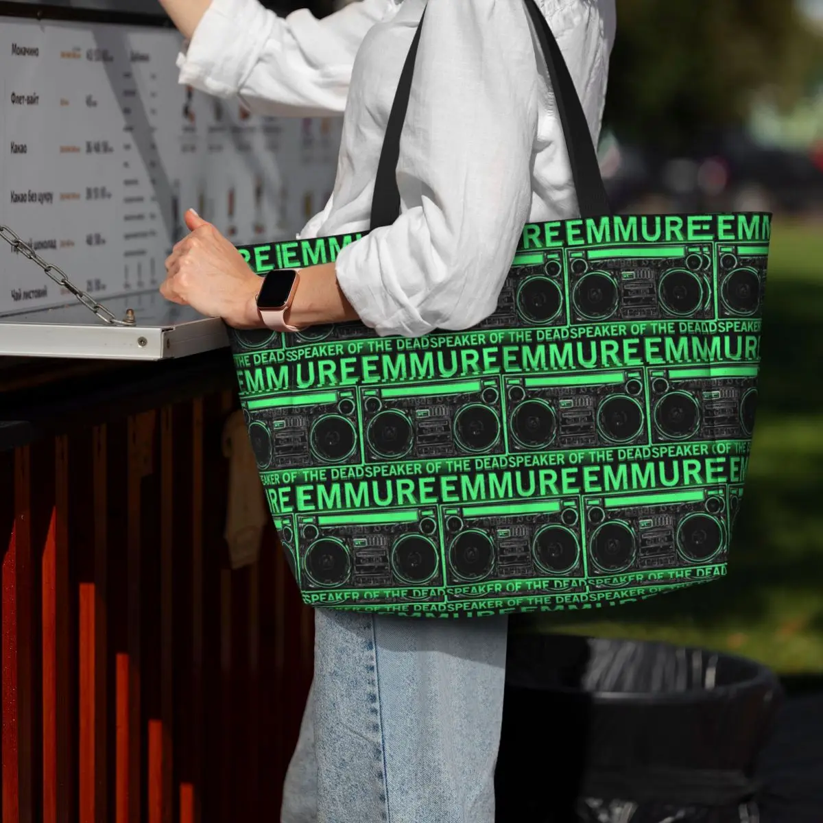 

Emmure Speaker Of The Dead Beach Tote Bag Sport Gym Yoga Duffle Large Tote Bag Women Travel Bag Fitness bag