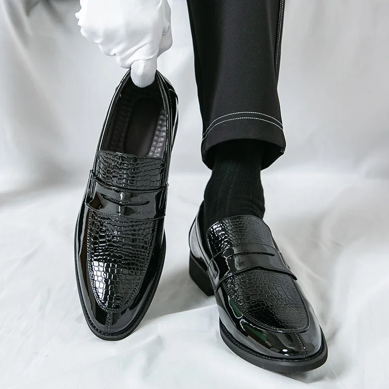 

Мужская обувь, платье, повседневная мода, двухцветная деловая формальная обувь