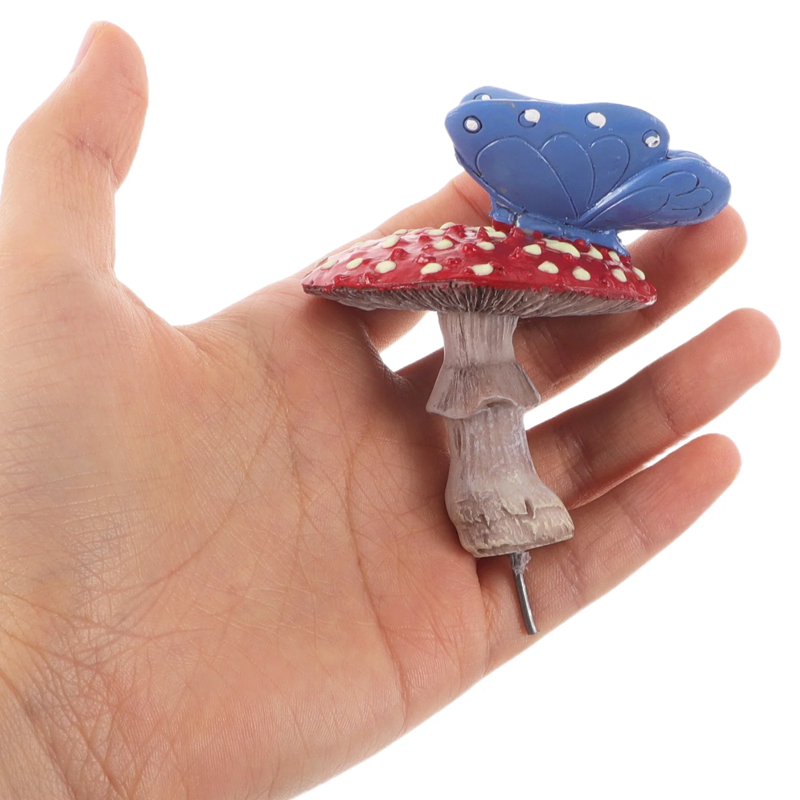 

Luminous Mushroom Decoration Glow-in-the-dark Mushrooms Butterfly Ornaments Garden Artificial Fake Mini