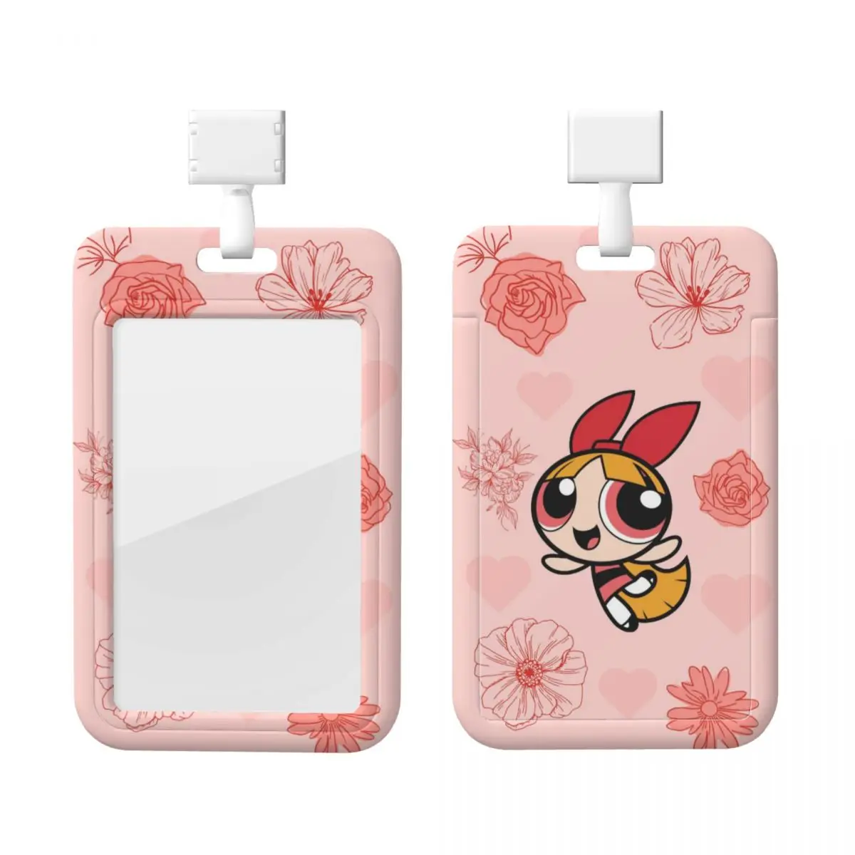 

Custom The P-Powerpuffs Girls Credit Card Holders Neck Strap Lanyard ID Badge Card Holder For Hospitals Engineers Card Holder