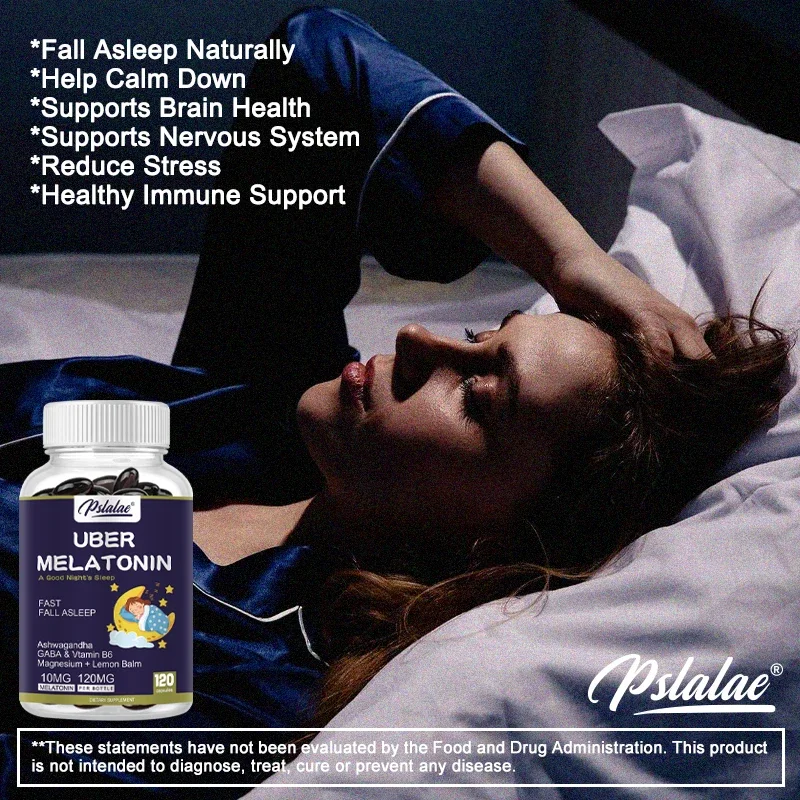 Melatonin Capsules 10 Mg Contain L-theanine, Ashwagandha and More To Enhance Circadian Rhythm and Nervous System Sleep Aid