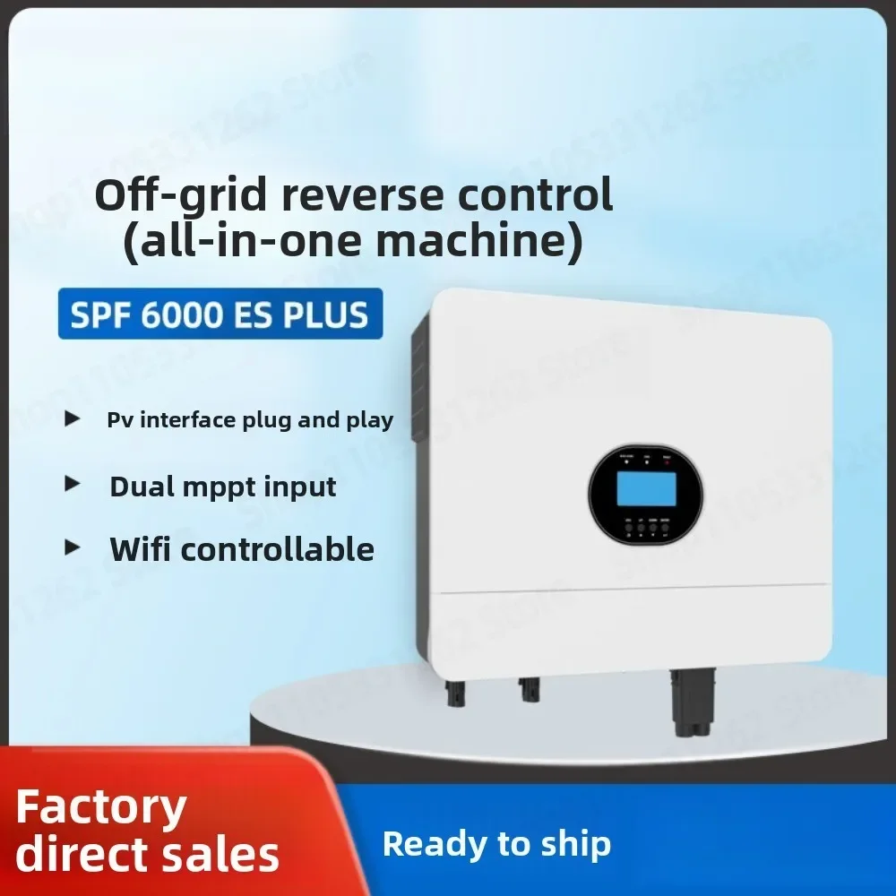 Solar Inverter Energy Storage Pure Sine Wave 5000 6000W Off Grid PV All In One Inverte