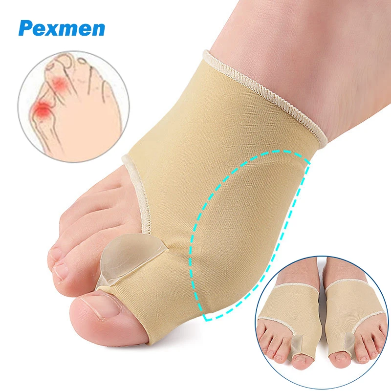 

Pexmen 2Pcs Orthopedic Bunion Splint Bunion Corrector Gel Toe Separator for Hallux Valgus Pain Relief Hammer Toe Straightener