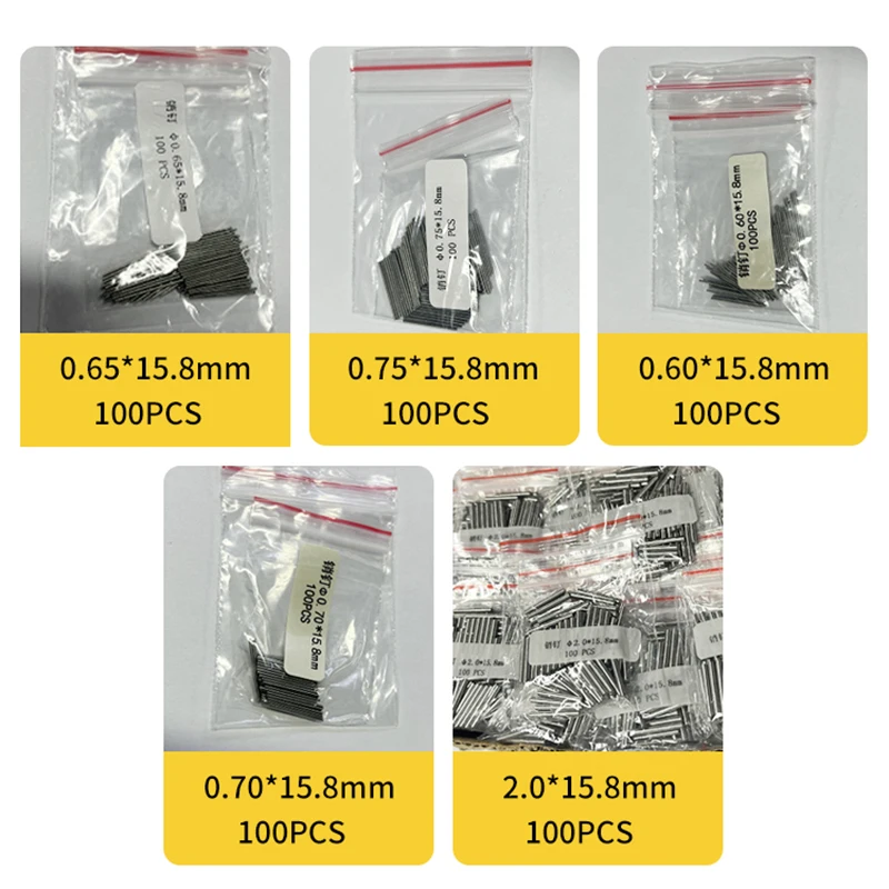 

500pcs/lot High Quality 0.65--2.95mm stainless steel pcb board dowel pin length 15.8mm