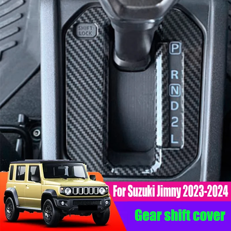 

For Suzuki Jimny 2023 2024 Five door modified interior with automatic shift surface cover and shift cover for central control
