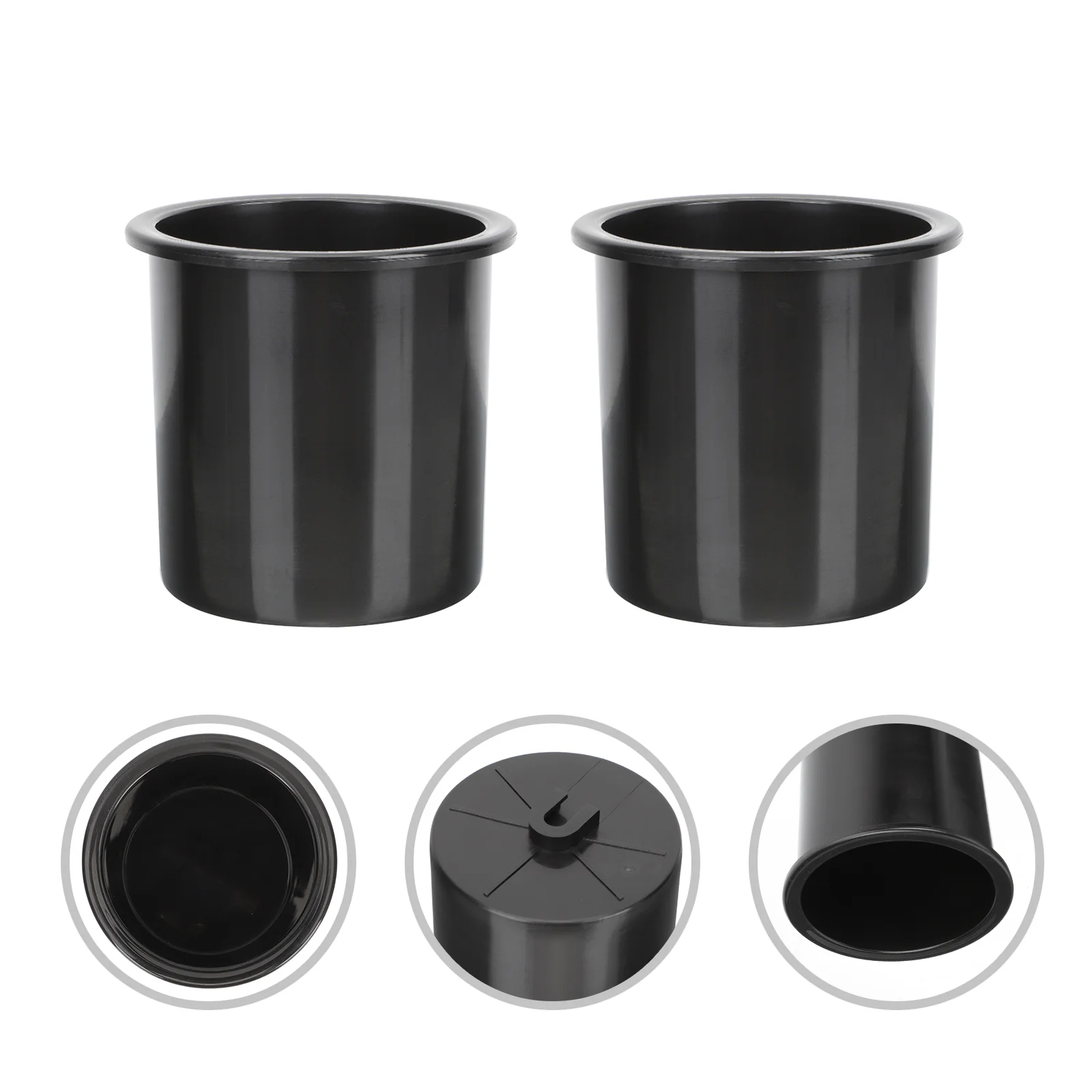 2 Pcs Car Cup Holder Yacht Plastic Drinks Can Refit Insert Storage Recessed for RV