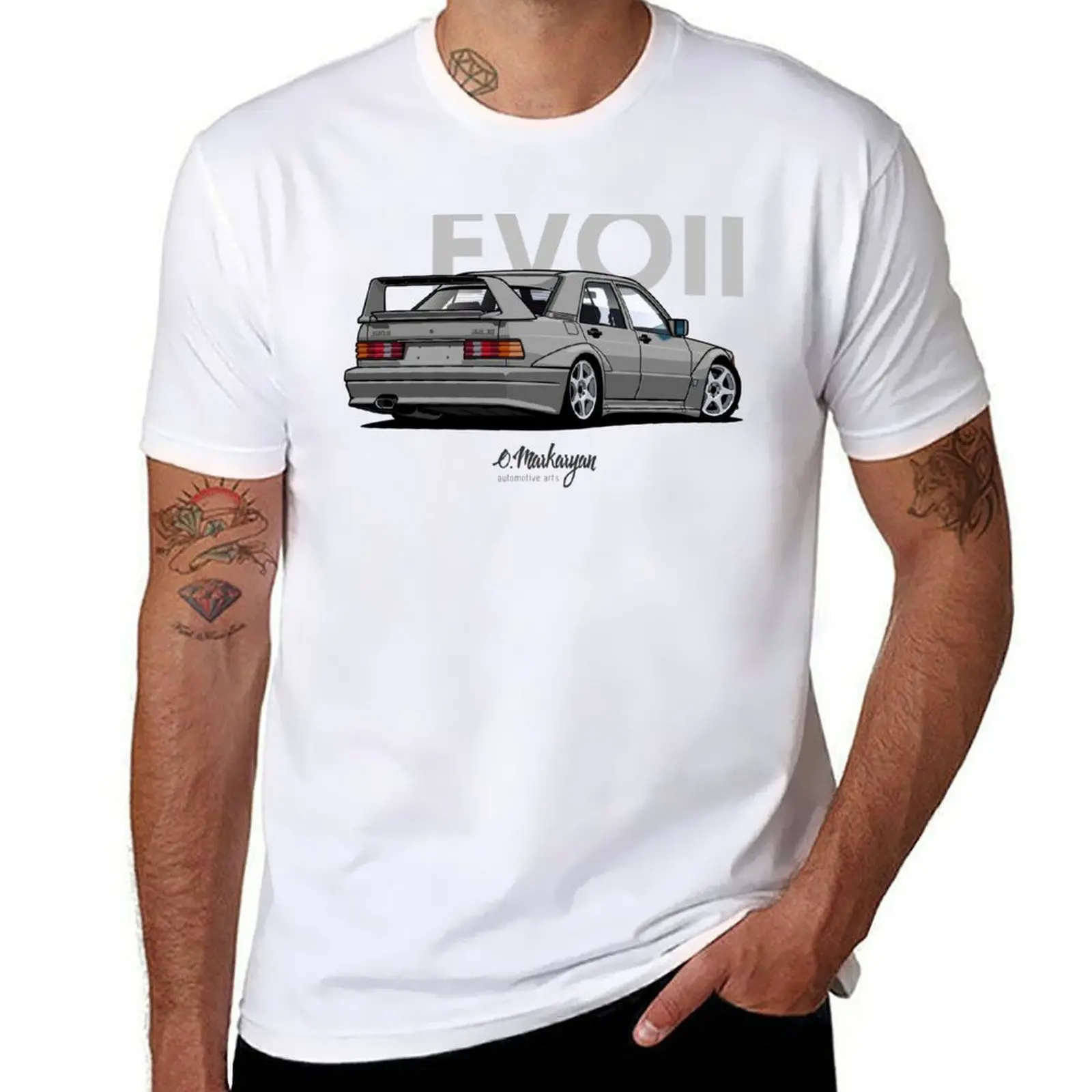 

190E Evo II (silver) T-Shirt t shirt man designer anime t shirts oversize T-Shirt
