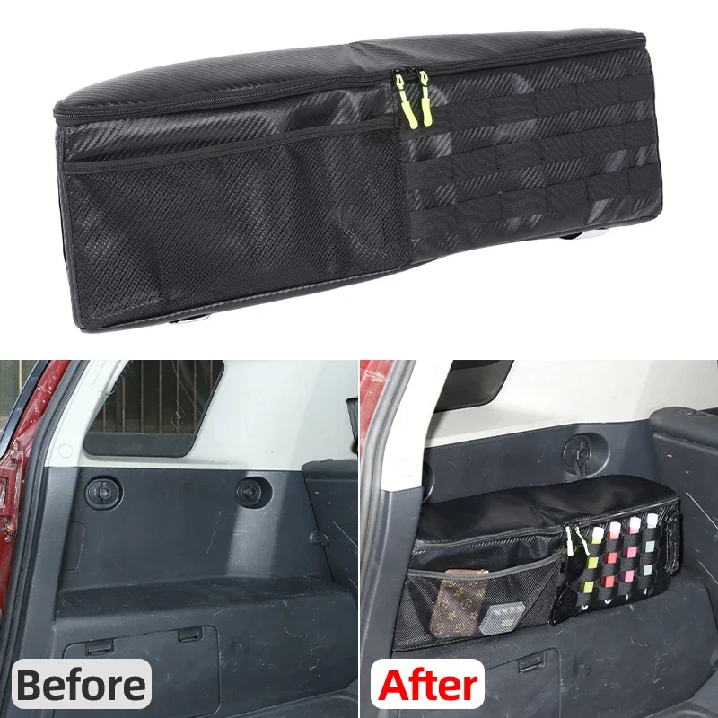 

For 2007-2021 Toyota FJ Cruiser Carbon Fiber Pattern Trunk Storage Box Car Trunk Storage Box Car Organizing Accessories