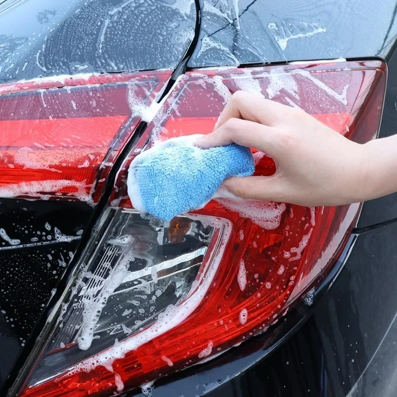 3/1pcs Microfiber Applicator Pad Car Cleaning Sponge Cloths Car Beauty Wax Polishing Sponge Superfine Fiber Fabric Sponge Wipe