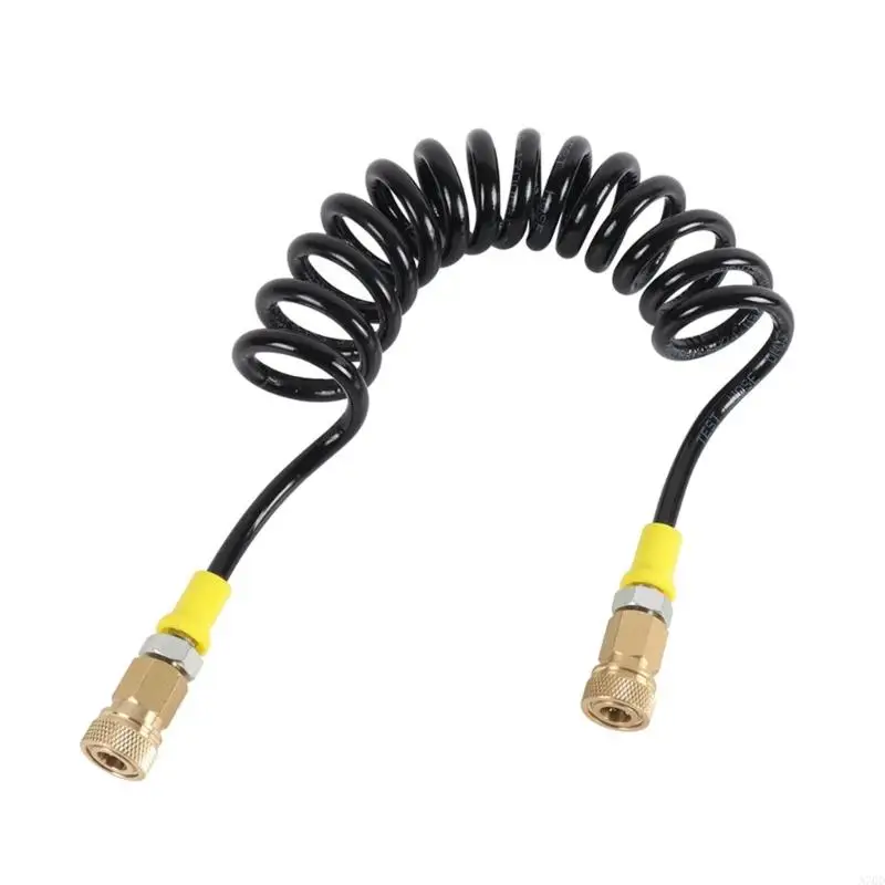 High Pressure Nylon Remote Hose Double Female Quick Connection Spring Tube Pneumatics Air Filling Remote Hose A70D