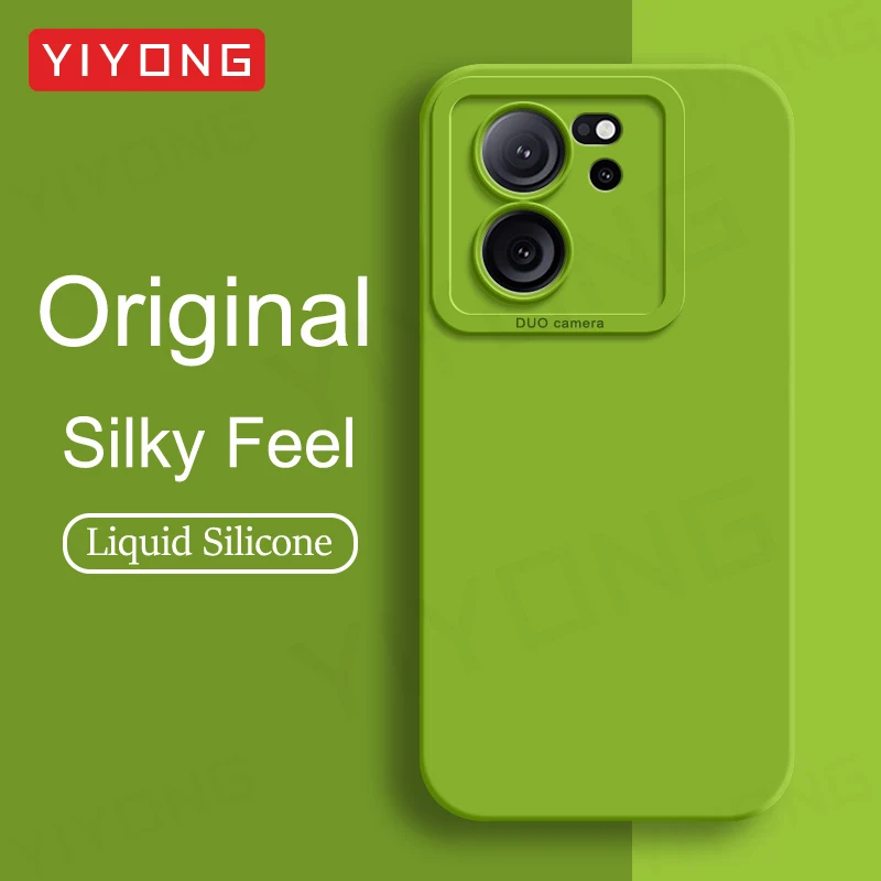 Para xiaomi 13t pro caso yiyong quadrado silicone líquido capa macia para xiaomi mi 13 13t xiomi mi13t pro mi13 xiaomi13t casos de telefone