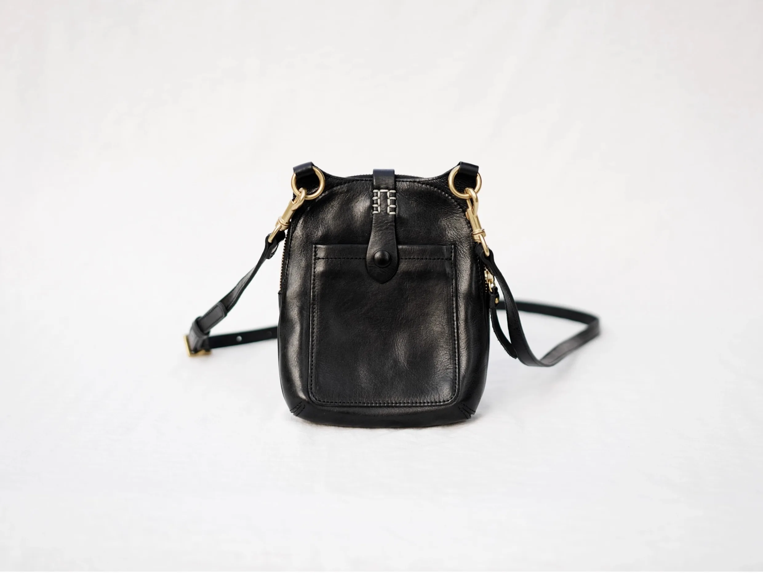 Outdoor Casual Luxus echtes Leder Damen Telefon Umhängetasche Wochenende Party handgemachte Kuh Leder Damen Umhängetaschen – Detail 4