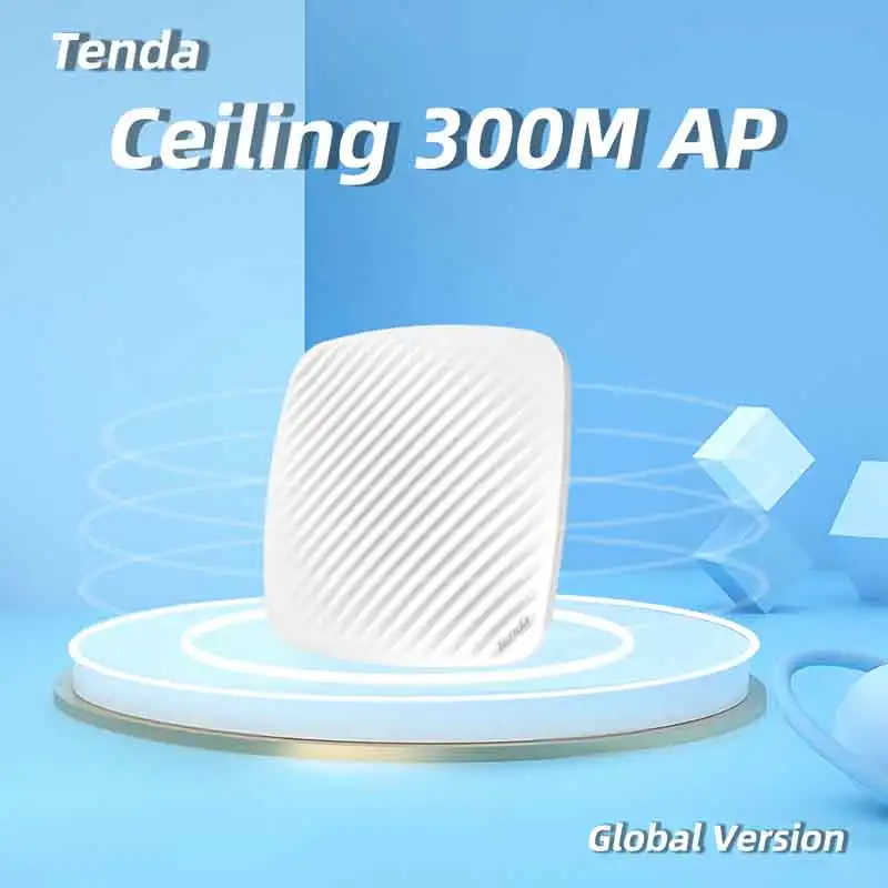 Tenda I9 Ceiling AP WIFI Router 300Mbps Wi-Fi Extender Ceiling-mounted Wireless Access Point Wireless Hotspot  Wifi Booster