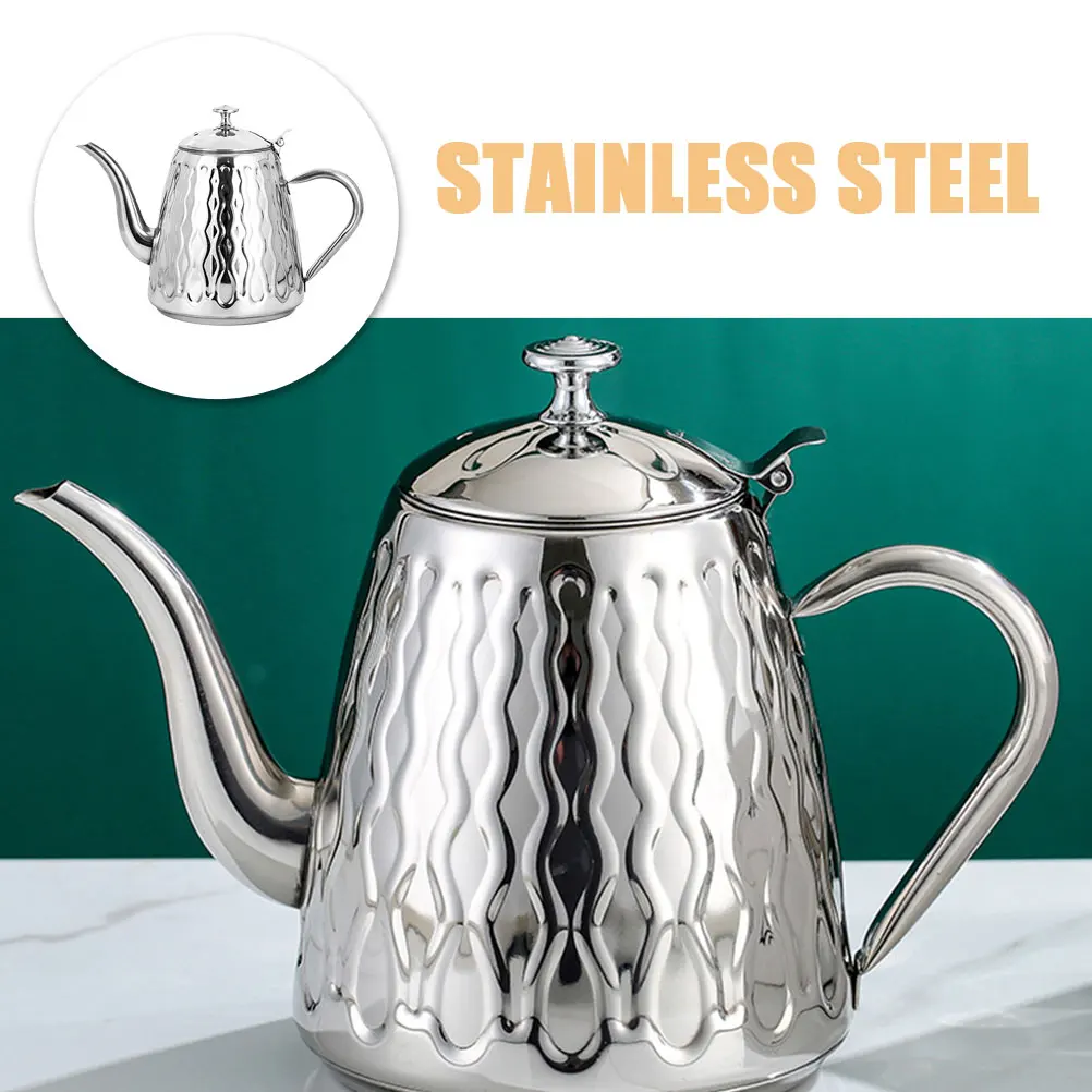 

Thicken Stainless Steel Pineapple Pot 1 5L Golden Strainer Tea Coffee Kettle Home Office Restaurant Travel Modern Style