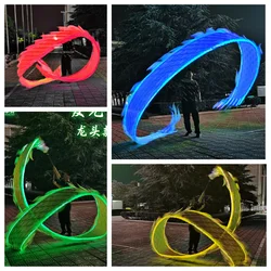 Conjunto de Dança Dragão Chinês para Crianças e Adultos, Engraçado Dragão de Fitness, Ano Novo, Atividades Tradicionais, Presentes do Festival, Vermelho, Verde, Luz