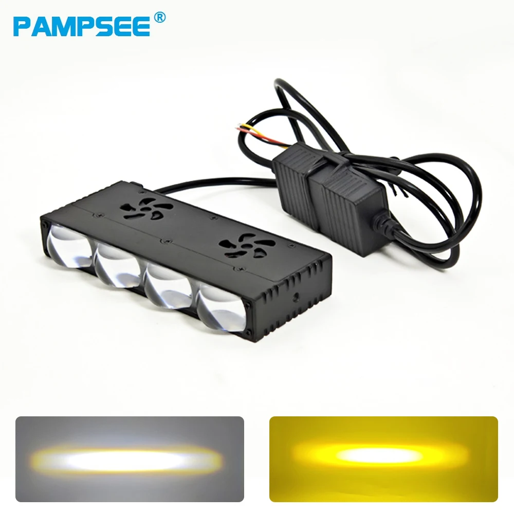 

2 шт. дополнительные светодиодные прожекторы для рабочих автомобилей, светодиодные светильники для решеток, белые, желтые, 12 В для мотоциклов, внедорожников, грузовиков 4X4