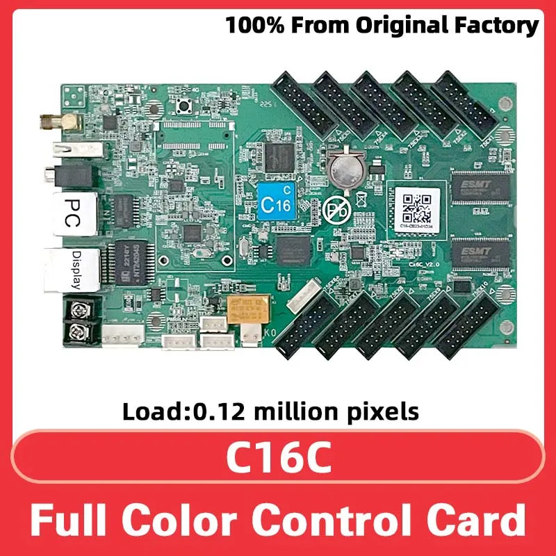 Huidu HD-C16C Ethernet USB WiFi Port 4G Graphics Card Indoor RGB Module HUB75 Full Color LED Display Screen Video Control Card