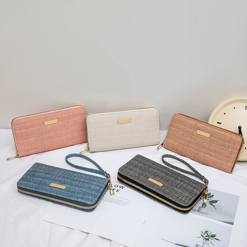 

Fashionable Handheld Women's Bag New Women's Wallet Fashionable Retro Long Handheld Bag Large Capacity Zero Wallet