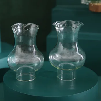 Paralume in vetro per lampada a cherosene a 28 fori con diametro di 3 cm Accessori per lampade a olio vintage