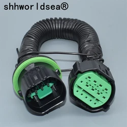 shhworldsea 14 Pin GL301-14021 Auto Headlight Waterproof Plug Adapter Car Lamp Light Connector Extension Wire Harness For KIA K2