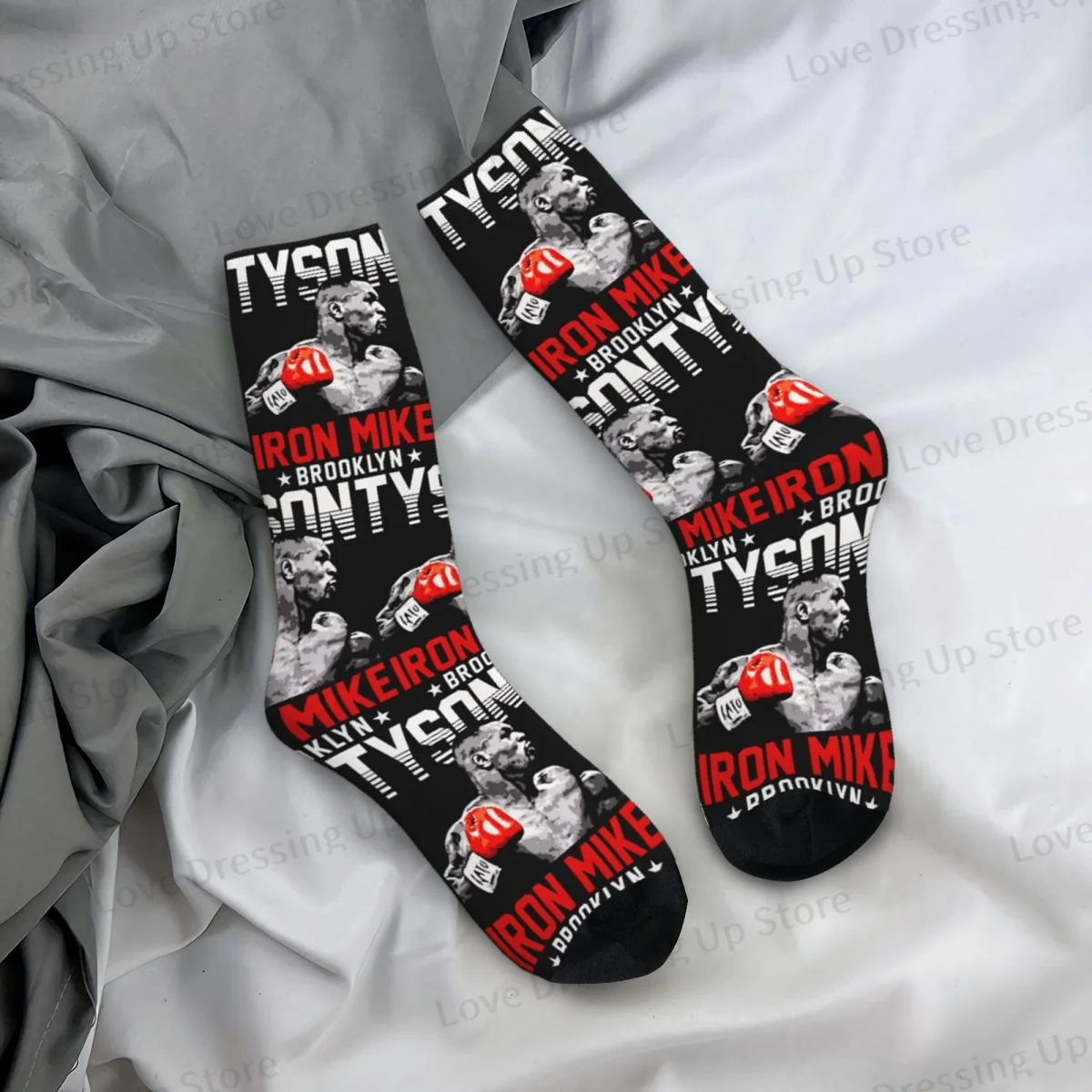 Iron Mike Tyson Men Women Socks Windproof Novelty Spring Summer Autumn Winter Stockings Gift