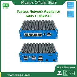 IKuaiOS Fanless Network Appliance Inside Celeron Pentium 4LAN Intel i226 2.5GbE Compatible Pfsense Mikrotik G48S 1338NP 4L