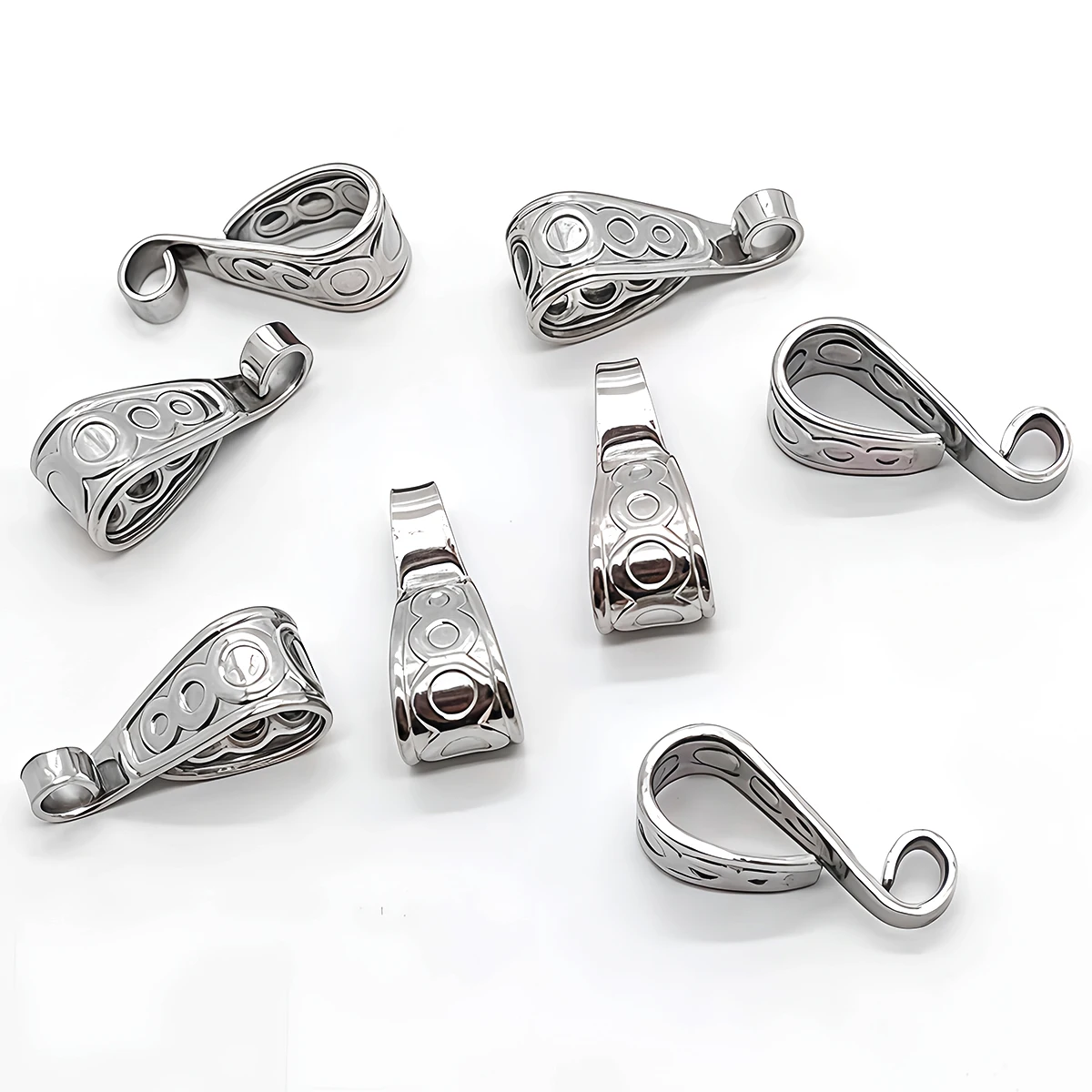 10-30 Stück Edelstahl-Anhängerhaken Verbinder Verschlüsse 6x16mm Halsketten-Anhängerclips Schmuckherstellung Zubehör