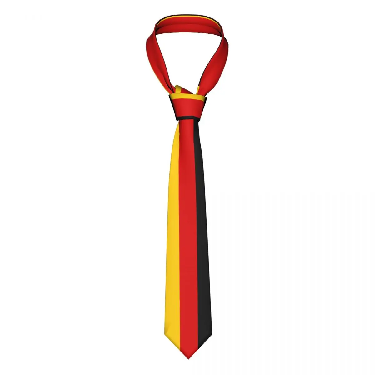 Germany German Flag Unisex Necktie Skinny Polyester 8 cm Wide Neck Tie for Men Daily Wear Cravat Wedding Office