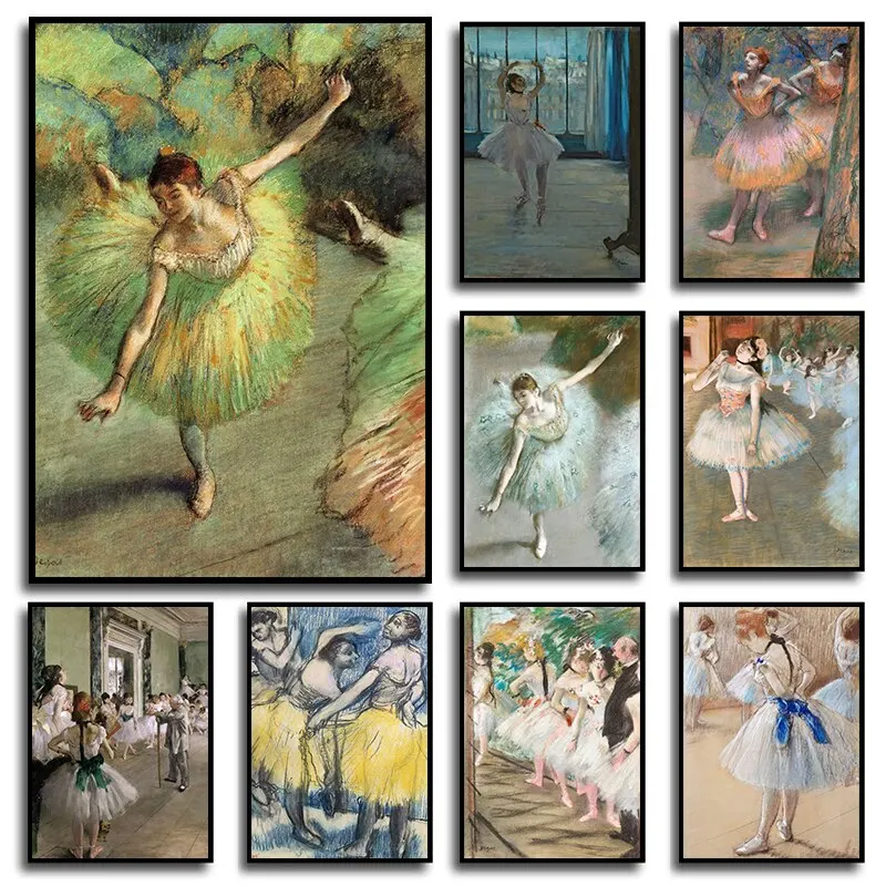 Degas  Manet Ballet Dancer Canvas Painting  Wall Art Picture for Living Room Home Decor  Classic  Posters  Prints