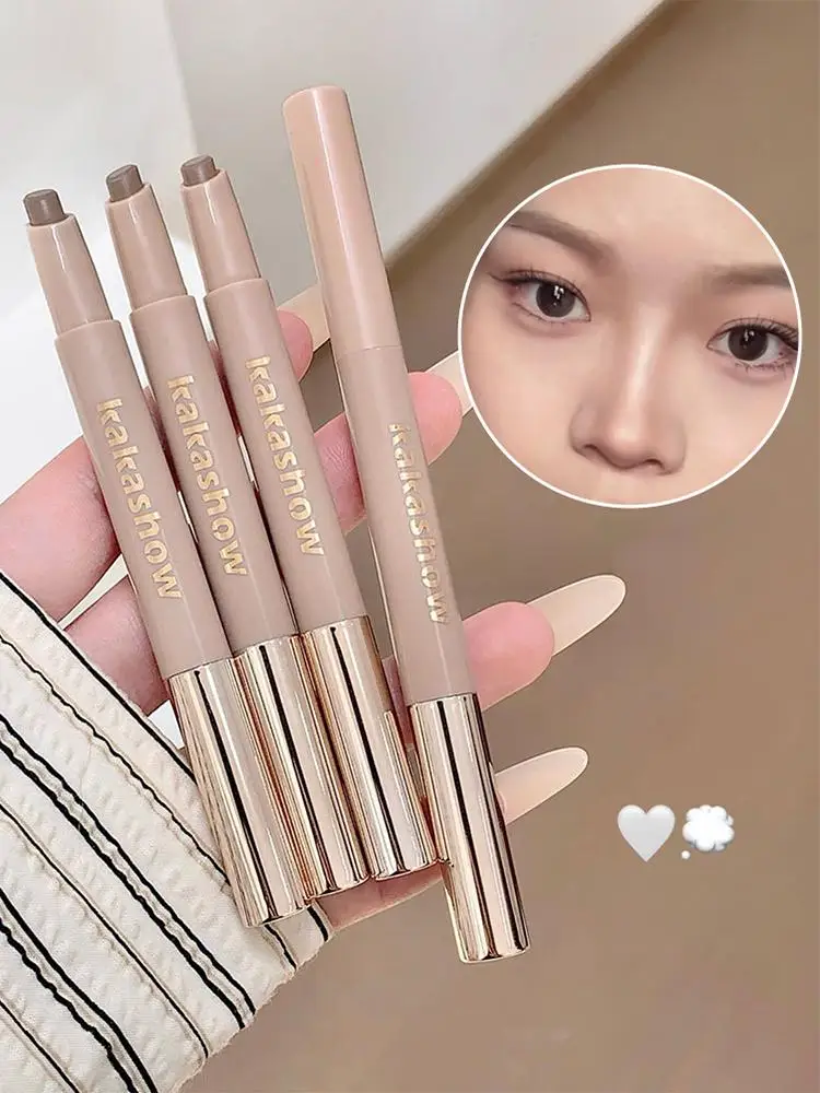 Długopis do konturowania 2w1 ze szczoteczką, sztyft do konturowania twarzy, neutralny bronzer w sztyfcie, sztyft do konturowania 3D do twarzy i ciała. — Zdjęcie 2 z 2