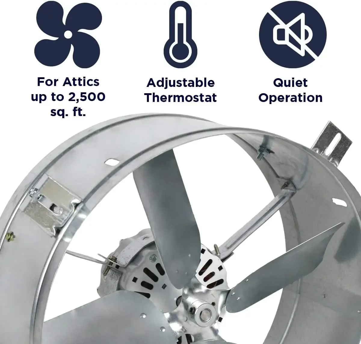 Ventilador de sótão com montagem em cabo CX2500 com motor de 3,0 A e 60 Hz e lâmina de 14 polegadas
