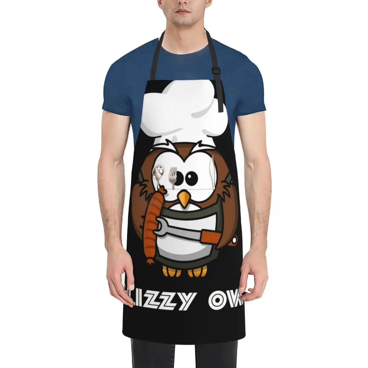 

Glizzy Gobbler Owl Apron Kitchen Things And For Home Women's Restaurant Kitchen Equipment Apron