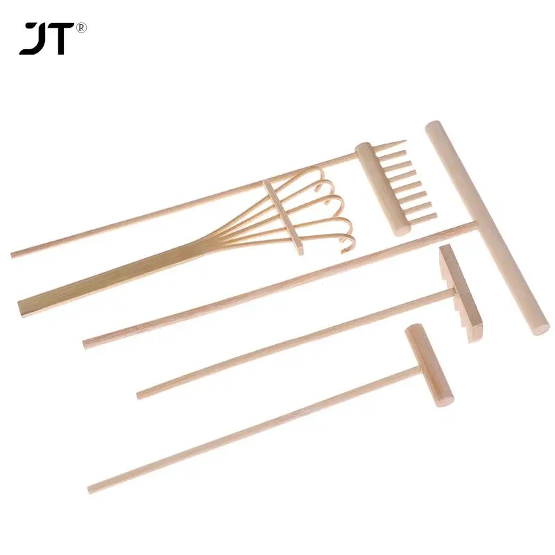 Mini Bamboo Rake For Zen Garden Sand Tabletop Meditation Feng Shui Decor