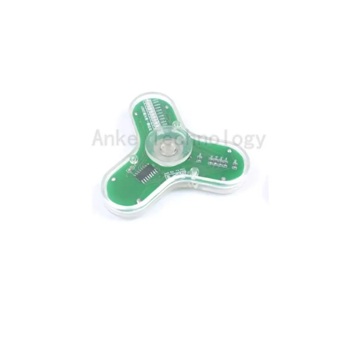 (Spare parts) Three-leaf fidget spinner kit, microcontroller modifiable, LED beads, luminous finger spinner with displayable cha