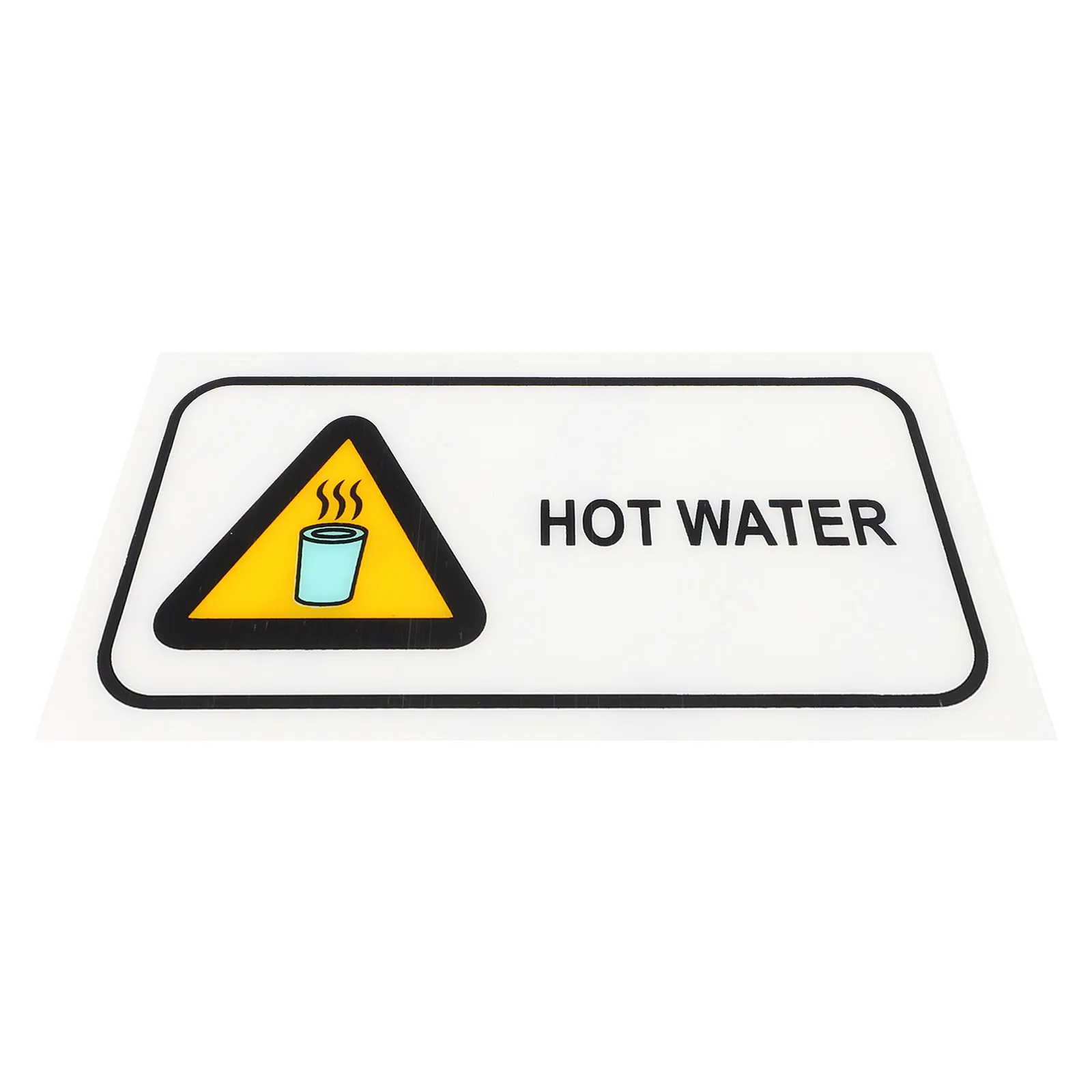 

Safety Signs Warning Reflective Mounted Stickers Hot Water Label Return Caution