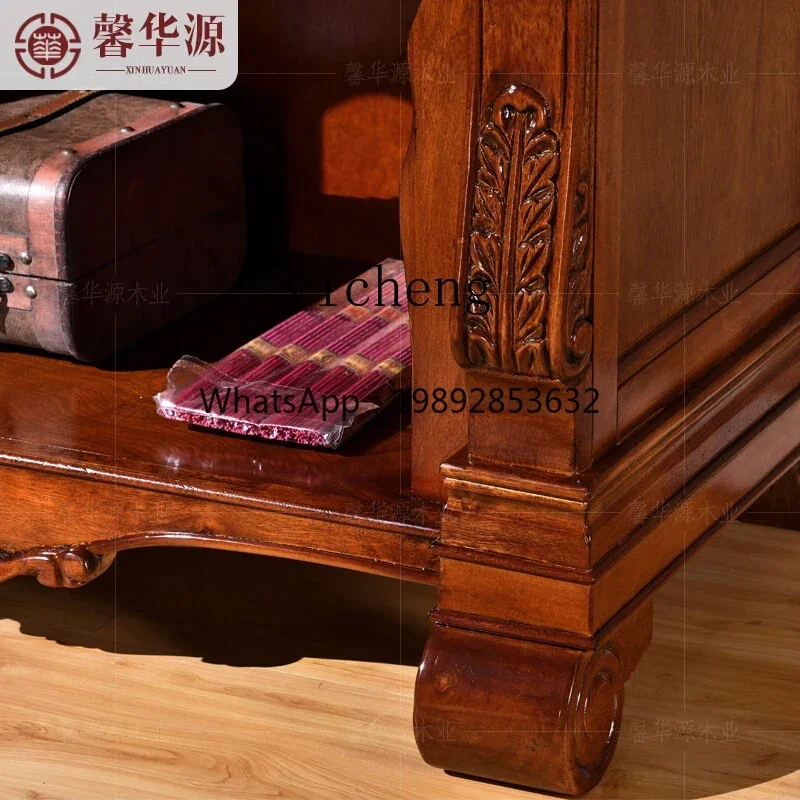 LYY   Altar Table Buddha Altar Home Use Solid Wood Altar Cabinet Statue Shrine Worship Table