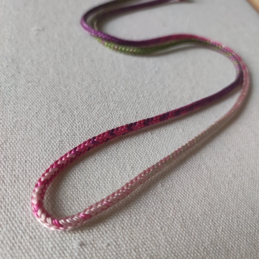 2.5mm thick and thin stranded wire with eight strands braided by hand