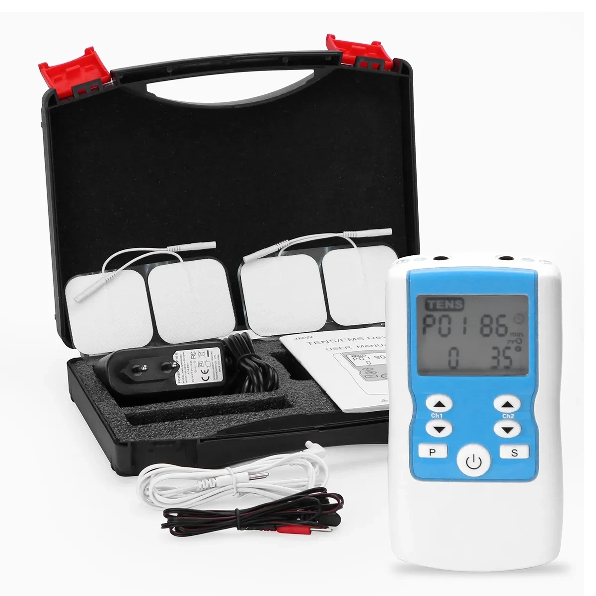 28 Modes EMS Electric Muscle Stimulator Tens Unit Machine Physiotherapy Tens Electronic Pulse Therapy Massager Electrostimulator