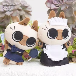 Siamese Cat Chef Cook Kitten Maid Angel Devil Demon Pendant Bag Decoration Plush Toy Cartoon Animal Key Ring Chain Boy Girl Gift