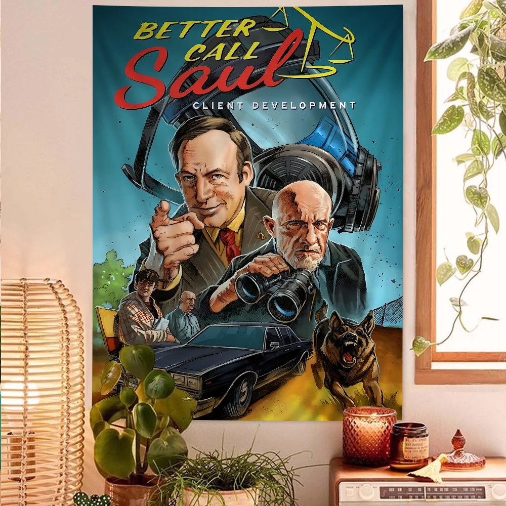 Classic Movie Posters Better Call Saul Printed Large Wall Tapestry Indian Buddha Wall Decoration Witchcraft Hippie Decor Blanket