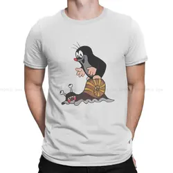 Graphic Man's TShirt The Little Mole O Neck Short Sleeve Polyester T Shirt Funny Birthday Gifts